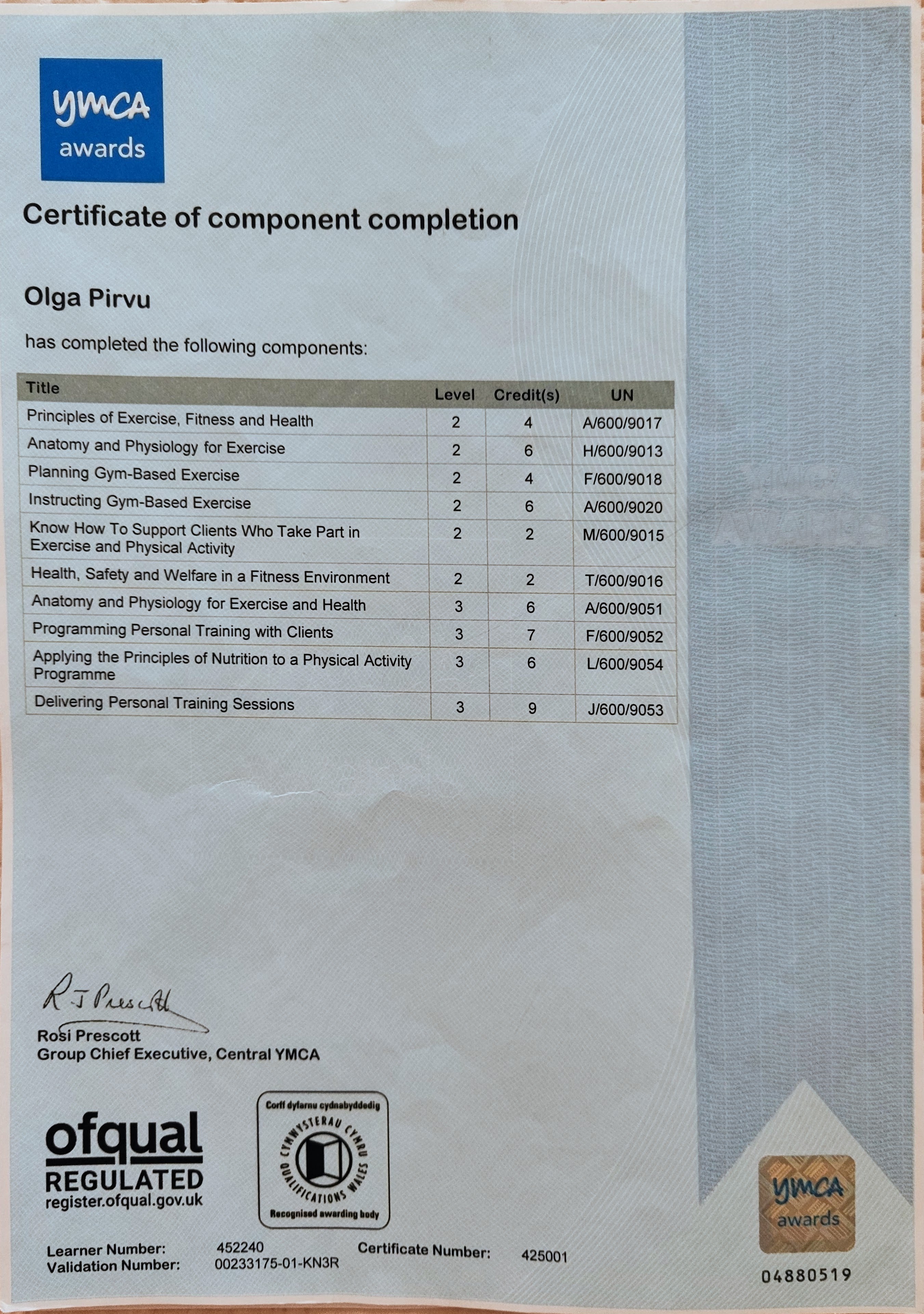 Nutrition Specialist Certificate